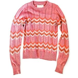 Heartloom‎ Open Knit Chevron Sweater - Medium